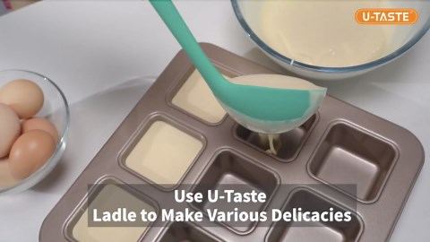 13 inch Silicone Soup Ladle: U-Taste 600ºF Heat Resistant 4 oz Large Non-stick Seamless Rubber Kitchen Deep Serving Spoon with Non-slip Solid Long Handle for Cooking Sauce/Stews/Gravies/Chili(Orange)