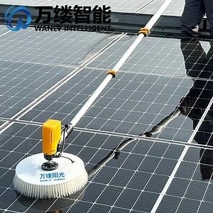 [Hot Item] Outdoor Cleaning Tool Solar Panel Rotary Washing Brush with Telescopic Rod