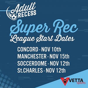 🌟Lace up your boots and join the fun with our Adult League Super Rec Soccer! ⚽ Whether you're a seasoned pro or a rookie, everyone's welcome! For more info and to register, visit us at https://loom.ly/CxZJpTs We can't wait to see you on the pitch! 🙌 #SuperRecSoccer #AdultSoccer #StayActive #SoccerLeague #SoccerLife #vetta #Vettasports | Vetta St. Charles
