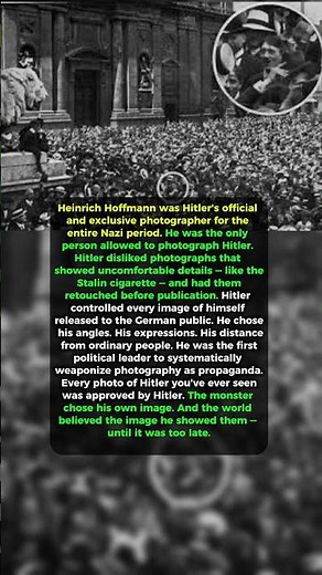 His Personal Photographer Took 2 Million Photos of Him — Hitler Controlled Every Single One #ww2