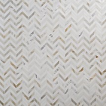 Talon Calacatta & Thassos 1x4 Marble Polished Mosaic Tile