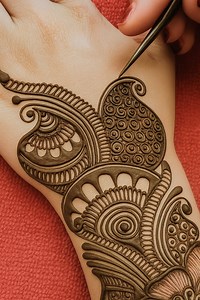 1.3M views · 4.8K reactions | Arabic Mehndi Design ♥️♥️♥️ #art #mehndi #henna #design #hennadesign #mehndidesign #hennaart #fbpost2025シ #viralpost | Mehndi By Fabi | Facebook