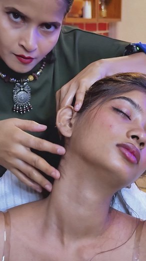 ASMR Most Relaxing Treatment for Sleep #asmrcosmiclady #asmrmassage #indianmassage #asmrrelax #massage #fyp #viral #trending #atchiropratic #usa