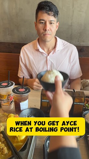 When you get AYCE Rice 🍚 at Boiling Point 🍲 ! Take one and double it for the next person... | Boiling Point USA