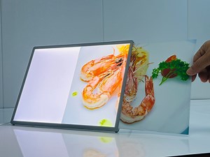 [Hot Item] Aluminium Glass Panel Inserting LED Picture Frame Ultra Slim Light Box