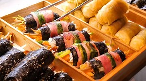 3.6K views · 56 reactions | Process of making kimbap master Korean street food | Kopkit | Facebook