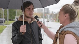 Female Reporter Interviews Passing Man On Stock Footage Video (100% Royalty-free) 1111493053 | Shutterstock