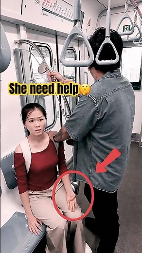 She Gave SOS Signal on the Subway 🚇 | Hidden Hero Rescue | Shorts | [Tracy Huynh] #respect #shorts