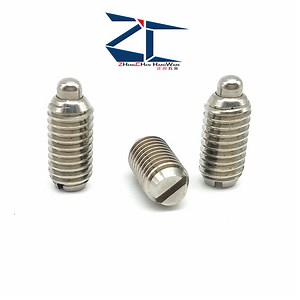 [Hot Item] Spring Plungers Pin Slotted, Stainless Steel, Standard End Pressure, Inch