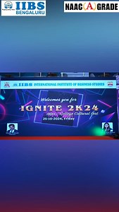 IIBS Bangalore proudly hosted the Undergraduate Inter-College...