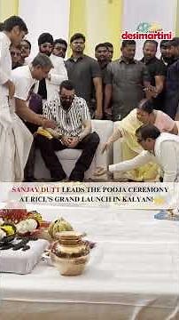 #SanjayDutt leads a soulful pooja at the #Ricl launch in #Kalyan🙏✨