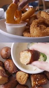 Rings or Pretzels, which one are you dunking first? | Wings and Rings | Facebook