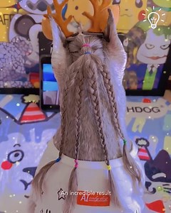 Cute dog gets braids 🐶 | Digital Dynasty