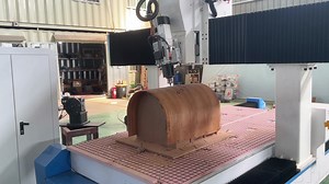 4axis ATC CNC router with 12PCS tool chager. The swing spindle 4axis CNC router #ATCCNC #CNCrouter #4axisCNCrouter #4axis #swingspindle #toolchanger #ChairBack | CNC Router