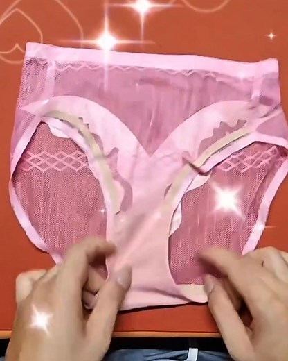 Creative tutorial for making pink patterned g-string panties by folding and gluing 🩲 #sewing | Portal Hiburan