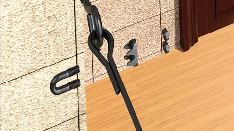 String Light Hanging Kit, Full Black Globe String Lights Suspension Kit w/ 164FT PVC Coated Steel Cable & Enough Accessories, Guide Wire for Outdoor String Lights, Patio Lights, Camping Light