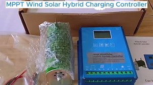 3000W Mppt Wind Energy Hybrid System Charge Solar Controller, Wind Solar Hybrid System Charge Controller for Dump Load Wind Turbine Generator,24V