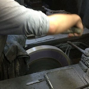 Sharpening a Santoku in Sanjo. #kitchenknife #japaneseknife #knifeporn #cktg #chefknivestogo #knifenut | Chef Knives To Go