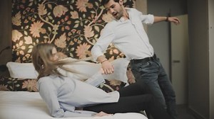 Attractive Couple Entering Hotel Suit Together Stock Footage Video (100% Royalty-free) 1042022053 | Shutterstock