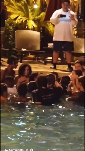 Core teen baptizing each other in the pool after retreat was over!! The Core Group | Jenny Weaver