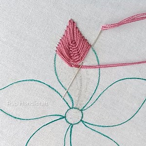 Flower Embroidery !! Modern Feather Flower Hand Embroidery Designs,Flower Embroidery by Rup Handicraft #ruphandicraft #embroiderydesign #embroidery | Rup Handicraft