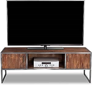 60 inch Natural Finish Media Stand