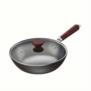 SUPOR Physical Non-Stick Cast Iron Wok 32cm Heavy Duty Non-Toxic Kitchen Cooking Pan for Gas Stove/Fireplace, Durable and Rust-Resistant