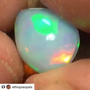Sold-Opal Month Sale-2.95ct Very Bright Welo Ethiopia Opal Cab....