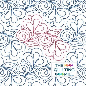 Skipper - Digital Pantograph for Longarm Quilting | Swirling Leaves Pattern | Whimsical E2E Quilting Design - Etsy