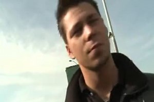 Gay muscle slam at truck stop restroom at Ice Gay Tube