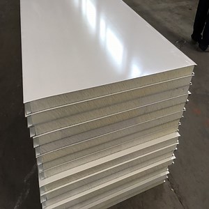 [Hot Item] Stainless Steel Rock Wool Sandwich Panel Cold Room Sandwich Panel Sandwich Panel Steel Structure Container House Clean Factory