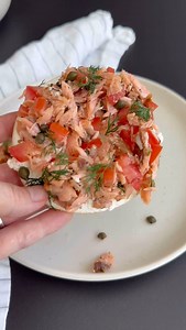 34 reactions · 4 comments | Hot Smoked Salmon Bagel… I could eat this...