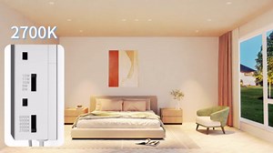 6 Pack 3 Inch Trimless Recessed LED Spotlight, 10W LED Slot Aperture Recessed Light with White Finish, 5 CCT Adjustable Downlight with Junction Box, Replaceable GU10 Light Bulb (TRIAC/24°/Ra90)