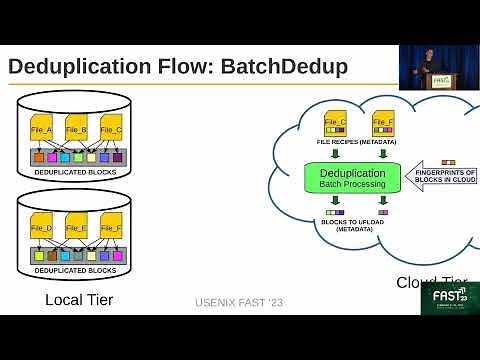 FAST '23 - InftyDedup: Scalable and Cost-Effective Cloud Tiering with Deduplication