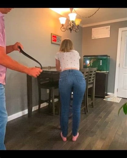 Old Fashioned Belt Spanking