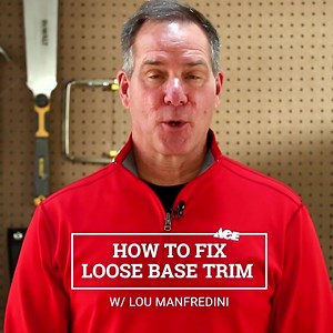 Learn how to properly fix loose baseboard trim with Ace Home Expert, Lou Manfredini. | Ace Hardware