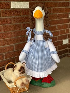 Dorothy Wizard of Oz Porch Goose Costume: Halloween Porch Decor - Etsy