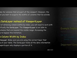 How to Get Column Width by Index Instead of Position in Java Nattable