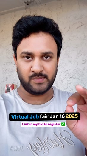 Virtual Job fair 2925 Jan 16 #usa #india #telugu #desi #trending #reels #masters #studyinusa #love #texas #dallas #uta #unt #utd #florida #newjersey #newyork #smart #think #fraud #scammers #consulting #firms #job #education #coding #it #canada #jobfair #linkedin | Khiladi Vibes