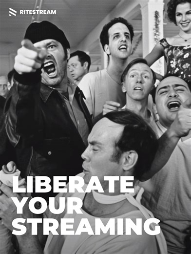 The moment McMurphy realizes he's trapped is the moment you check your streaming bill. Don't be a voluntary patient! Ritestream+ offers the ultimate liberation: FREE streaming powered by Web3 rewards. Join the rebellion!  | ritestream | Facebook