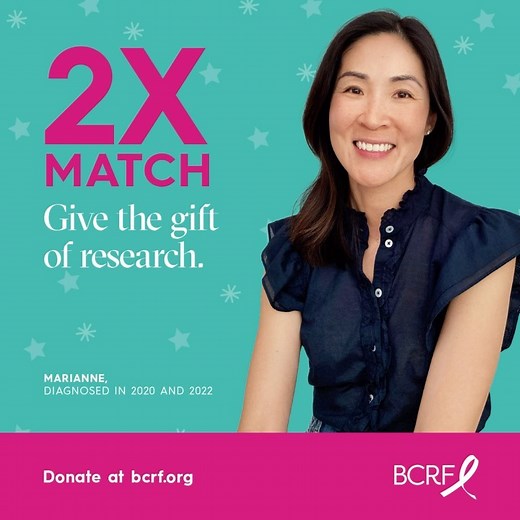 Give the gift of lifesaving breast cancer research breakthroughs. Right now at bcrf.org/donate, your donation is DOUBLED, up to $350,000! We need your support today. Women and men with the disease now and in the future are counting on us. Don’t wait: This special chance to make twice the impact ends at midnight. | The Breast Cancer Research Foundation | Facebook