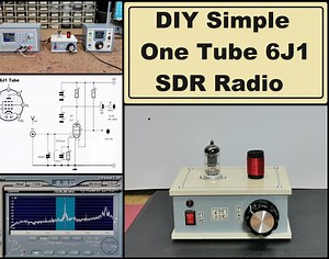 DIY Low Voltage One Tube 6J1 SW-SSB SDR Radio (Works at 3.7V)