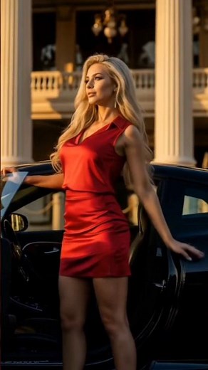 Crimson Elegance Luxury Arrival in Las Vegas