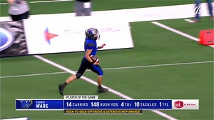 3.1K views · 26 reactions | Cedric Ware is not only your MVP, but also the Jack in the Box player of the game putting on an absolute show!!  Jack in the Box | University Interscholastic League | #TXHSFB | FanDuel Sports Network Southwest | Facebook