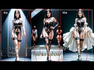 [4K Ai lookbook]garter belt fashion show