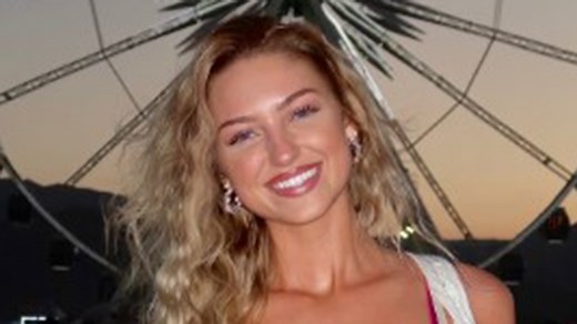 Ring girl Sydney Thomas stuns fans in busty bikini at Coachella festival