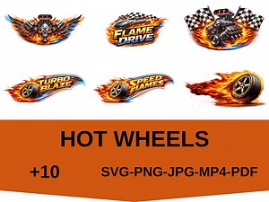 Hot Wheels Logo İn Flames Svg, Black and White Hot Wheels Logo Png, Neon Hot Wheels Logo Jpg, Pastel Hot Wheels Logo With Motion Pdf - Etsy UK