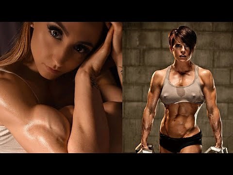 Fitness Girls Flexing Ripped Muscles 💪 Young Muscle Women with Shredded Arms *SO CRAZY*
