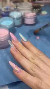 19K views · 88 reactions | Ombré nail design middle finger #pinkandbluenails #nailsofinstagram #almondnails #ombrenails | Sarah's Nail Secrets | Facebook