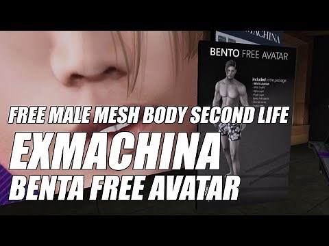 Free Male Mesh Body Second Life • FREE EXMACHINA BENTO AVATAR